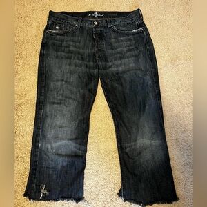 seven for all mankind designer jeans with 11 inch leg opening